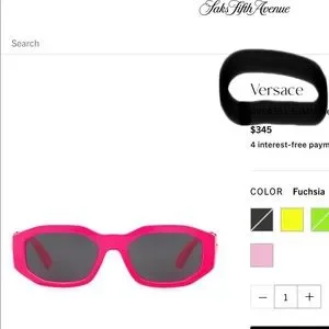 Versace | Accessories | Versace Barbie Hot Fuxia Pink  display picture 2